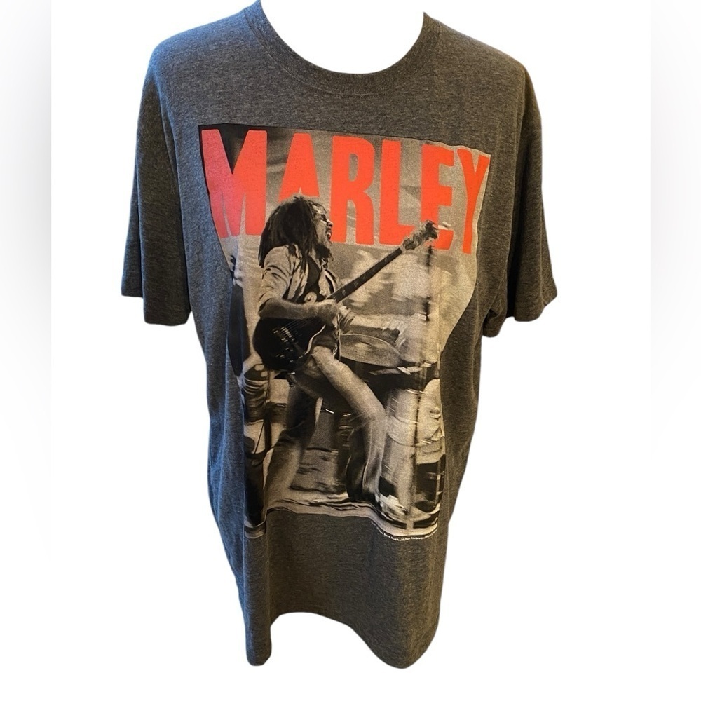 Bob Marley Jamaica Collection 2011 Catch a Fire Stage T-Shirt - Heather Black XL